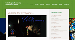 Desktop Screenshot of cedarheightspres.org
